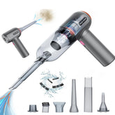 Tiazhan Handheld Cordless Car Vacuum Cleaner – Grey, 9000Pa Powerful Suction